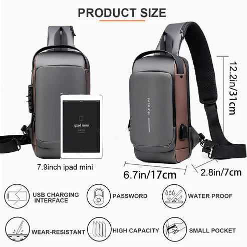Multifunction Crossbody Shoulder Bag