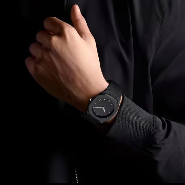 Arabic Dial Black Aura Watch For Men