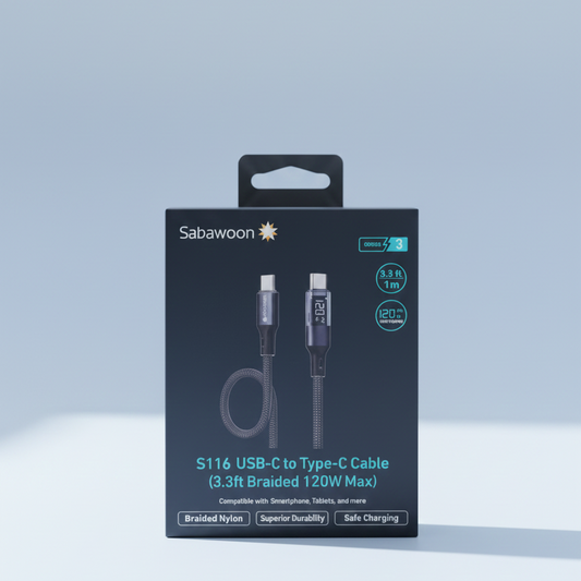 Sabawoon S116 USB-C to USB-C Cable