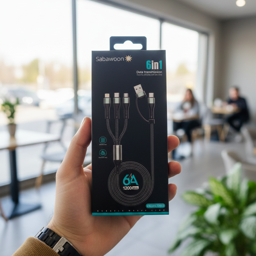 Sabawoon S115 6‑in‑1 Cable