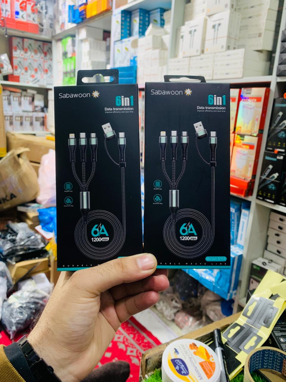Sabawoon S115 6‑in‑1 Cable