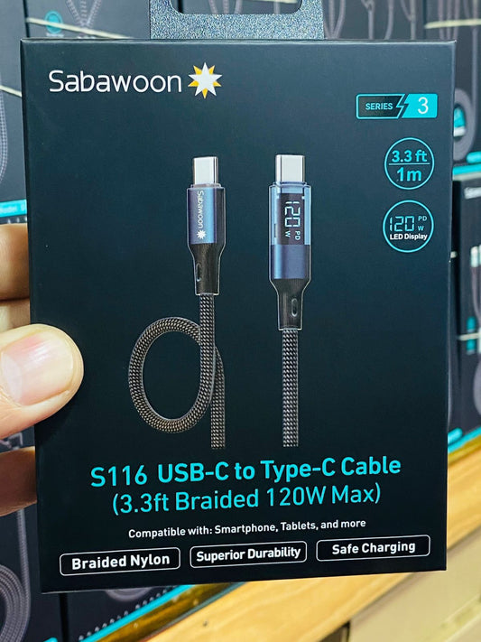 Sabawoon S116 USB-C to USB-C Cable