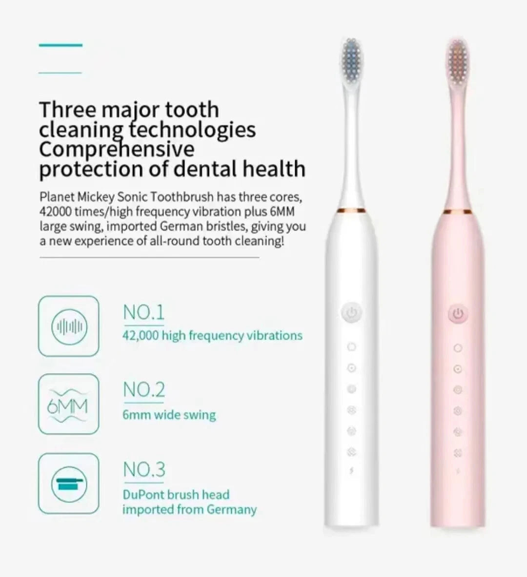 6 Modes Electric Toothbrushes